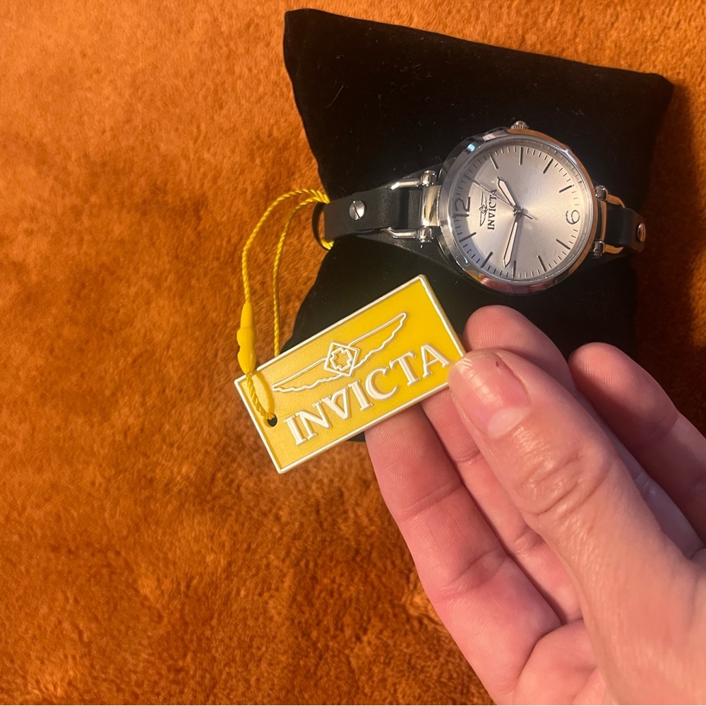 Invicta Silver Dial with Black Strap Watch - Picture 2 of 8